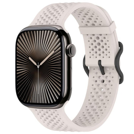 xDfind Breathable Silicone Watch Band, For Apple Watch 42 / 44 / 45 / 46 / 49mm, For Apple Watch 38 / 40 / 41 / S10 42mm - DealBuddy