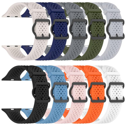 xDfind Breathable Silicone Watch Band, For Apple Watch 42 / 44 / 45 / 46 / 49mm, For Apple Watch 38 / 40 / 41 / S10 42mm - DealBuddy