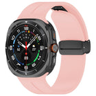 xDfind  Flat Head Groove Folding Black Buckle Silicone Watch Band