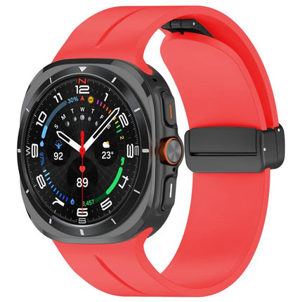 xDfind  Flat Head Groove Folding Black Buckle Silicone Watch Band