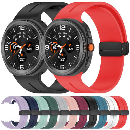 xDfind  Flat Head Groove Folding Black Buckle Silicone Watch Band