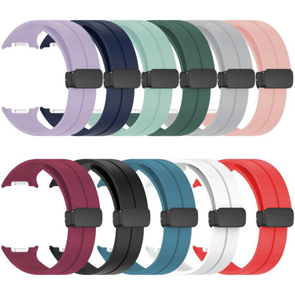 xDfind  Flat Head Groove Folding Black Buckle Silicone Watch Band - DealBuddy