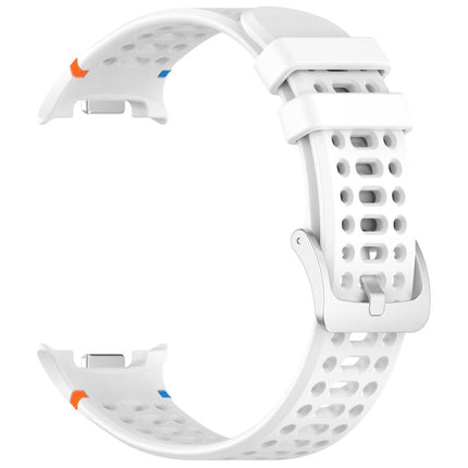xDfind Alloy Silver Buckle Breathable Hole Silicone Watch Band - DealBuddy