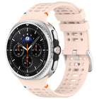 xDfind Alloy Silver Buckle Breathable Hole Silicone Watch Band
