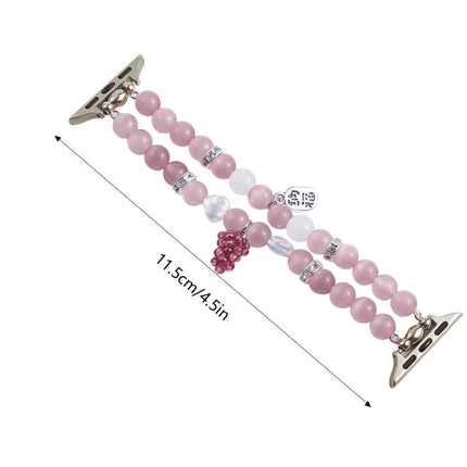 Cat Eyes Stone Beads Bracelet Watch Band, For Apple Watch 46mm / 49mm / 45mm / 44mm, For Apple Watch 42mm / 41mm / 40mm / 38mm - DealBuddy
