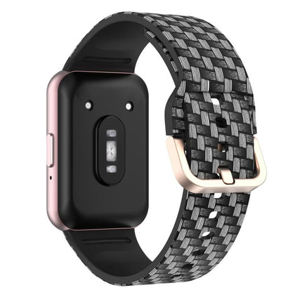 xDfind Gold Buckle Printed Silicone Watch Band, For Samsung Galaxy Fit3 - DealBuddy
