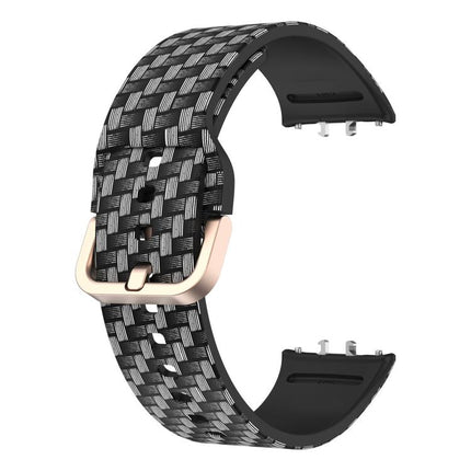 xDfind Gold Buckle Printed Silicone Watch Band, For Samsung Galaxy Fit3 - DealBuddy