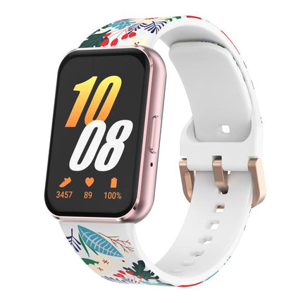 xDfind Gold Buckle Printed Silicone Watch Band