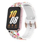 xDfind Gold Buckle Printed Silicone Watch Band, For Samsung Galaxy Fit3 - DealBuddy