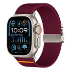For Apple Watch 42 / 44 / 45 / 46 / 49mm / Wine Red