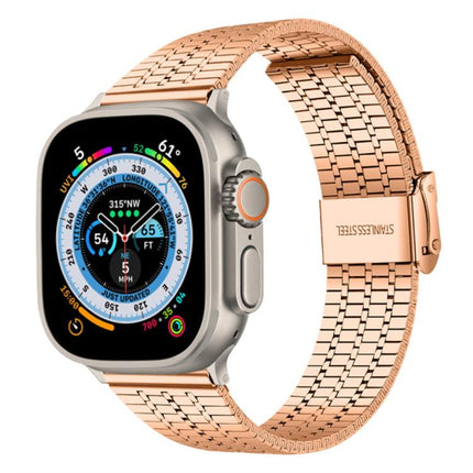 xDfind Seven Beads Buckle Stainless Steel Watch Band