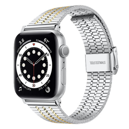xDfind Seven Beads Buckle Stainless Steel Watch Band