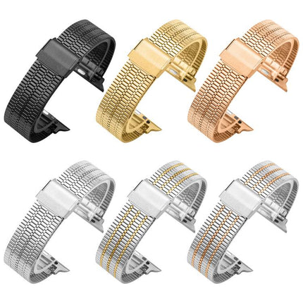 xDfind Seven Beads Buckle Stainless Steel Watch Band