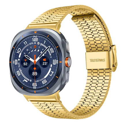 xDfind Seven Beads Buckle Stainless Steel Watch Band, For Samsung Galaxy Watch Ultra / Ultra 2025, For Samsung Galaxy Watch8 / 8 Classic, For Samsung Galaxy Watch 7 / 6 / 5 / FE - DealBuddy