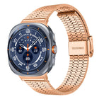 xDfind Seven Beads Buckle Stainless Steel Watch Band, For Samsung Galaxy Watch Ultra / Ultra 2025, For Samsung Galaxy Watch8 / 8 Classic, For Samsung Galaxy Watch 7 / 6 / 5 / FE - DealBuddy