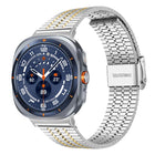 xDfind Seven Beads Buckle Stainless Steel Watch Band, For Samsung Galaxy Watch Ultra / Ultra 2025, For Samsung Galaxy Watch8 / 8 Classic, For Samsung Galaxy Watch 7 / 6 / 5 / FE - DealBuddy