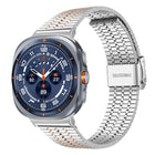 xDfind Seven Beads Buckle Stainless Steel Watch Band, For Samsung Galaxy Watch Ultra / Ultra 2025, For Samsung Galaxy Watch8 / 8 Classic, For Samsung Galaxy Watch 7 / 6 / 5 / FE - DealBuddy