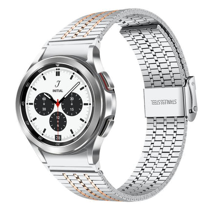 xDfind Seven Beads Buckle Stainless Steel Watch Band, For Samsung Galaxy Watch Ultra / Ultra 2025, For Samsung Galaxy Watch8 / 8 Classic, For Samsung Galaxy Watch 7 / 6 / 5 / FE - DealBuddy