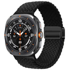 xDfind Magnetic Buckle Nylon Braid Loop Watch Band