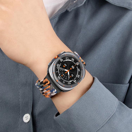 xDfind Magnetic Buckle Nylon Braid Loop Watch Band