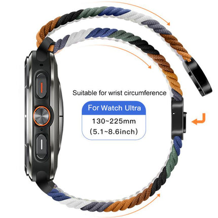 xDfind Magnetic Buckle Nylon Braid Loop Watch Band - DealBuddy
