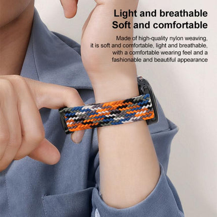 xDfind Magnetic Buckle Nylon Braid Loop Watch Band