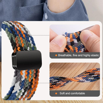 xDfind Magnetic Buckle Nylon Braid Loop Watch Band
