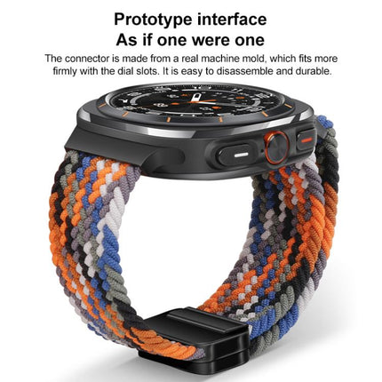 xDfind Magnetic Buckle Nylon Braid Loop Watch Band