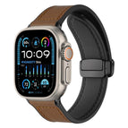 For Apple Watch 42 / 44 / 45 / 46 / 49mm / Dark Brown