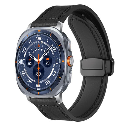 xDfind Crazy Horse Pattern Silicone Skin Magnetic Buckle Watch Band, For Samsung Galaxy Watch Ultra / Ultra 2025, For Samsung Galaxy Watch8 / 8 Classic - DealBuddy