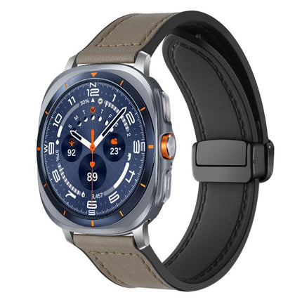 xDfind Crazy Horse Pattern Silicone Skin Magnetic Buckle Watch Band, For Samsung Galaxy Watch Ultra / Ultra 2025, For Samsung Galaxy Watch8 / 8 Classic - DealBuddy