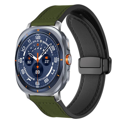 xDfind Crazy Horse Pattern Silicone Skin Magnetic Buckle Watch Band, For Samsung Galaxy Watch Ultra / Ultra 2025, For Samsung Galaxy Watch8 / 8 Classic - DealBuddy