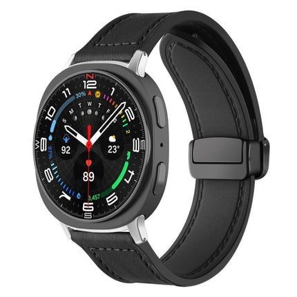 xDfind Crazy Horse Pattern Silicone Skin Magnetic Buckle Watch Band, For Samsung Galaxy Watch Ultra / Ultra 2025, For Samsung Galaxy Watch8 / 8 Classic - DealBuddy
