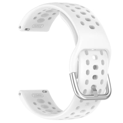 xDfind Silver Buckle Silicone Sport Watch Band - DealBuddy