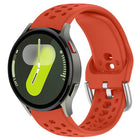 xDfind Silver Buckle Silicone Sport Watch Band