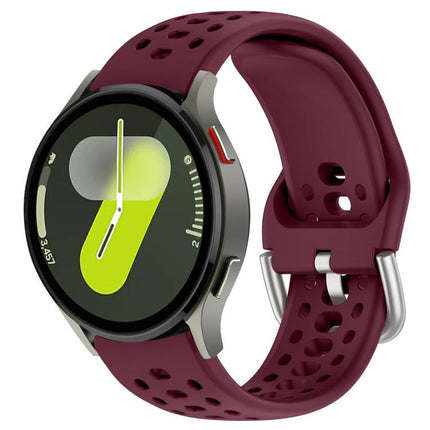xDfind Silver Buckle Silicone Sport Watch Band