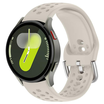 xDfind Silver Buckle Silicone Sport Watch Band