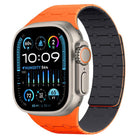 xDfind Contrasting Colors Magnetic Silicone Watch Band, For Apple Watch 42 / 44 / 45 / 46 / 49mm, For Apple Watch 38 / 40 / 41 / S10 42mm - DealBuddy