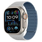 xDfind Contrasting Colors Magnetic Silicone Watch Band, For Apple Watch 42 / 44 / 45 / 46 / 49mm, For Apple Watch 38 / 40 / 41 / S10 42mm - DealBuddy