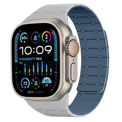 xDfind Contrasting Colors Magnetic Silicone Watch Band - DealBuddy