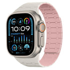 xDfind Contrasting Colors Magnetic Silicone Watch Band, For Apple Watch 42 / 44 / 45 / 46 / 49mm, For Apple Watch 38 / 40 / 41 / S10 42mm - DealBuddy