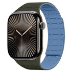 For Apple Watch 38 / 40 / 41 / S10 42mm / Green + Blue