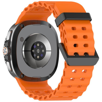 xDfind Black Buckle Ocean Solid Color Dual-row Hole Silicone Watch Band - DealBuddy