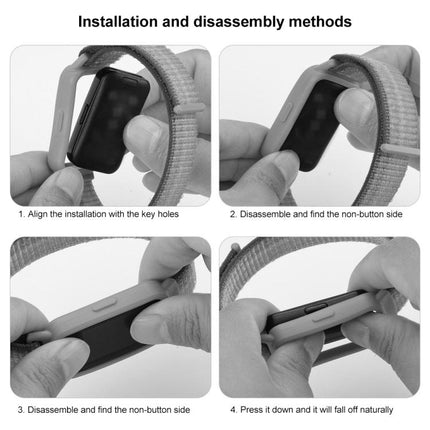 xDfind Watch Frame Integrated Nylon Hook and Loop Fastener Watch Band - DealBuddy