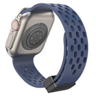xDfind Magnetic Clasp Silicone Watch Band, For Apple Watch 42 / 44 / 45 / 46 / 49mm, For Apple Watch 38 / 40 / 41 / S10 42mm - DealBuddy