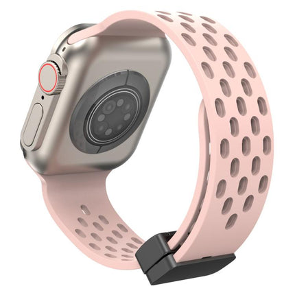xDfind Magnetic Clasp Silicone Watch Band, For Apple Watch 42 / 44 / 45 / 46 / 49mm, For Apple Watch 38 / 40 / 41 / S10 42mm - DealBuddy