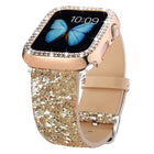 xDfind Glitter Sequins Leather Watch Band, For Apple Watch 42 / 44 / 45 / 46 / 49mm, For Apple Watch 38 / 40 / 41 / S10 42mm - DealBuddy