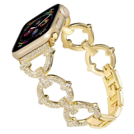 xDfind O-shaped Diamond Metal Watch Band, For Apple Watch 42 / 44 / 45 / 46 / 49mm, For Apple Watch 38 / 40 / 41 / S10 42mm - DealBuddy