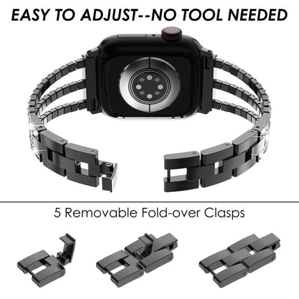 xDfind Three Diamond Metal Watch Band - DealBuddy