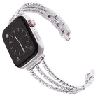 xDfind Three Diamond Metal Watch Band, For Apple Watch 42 / 44 / 45 / 46 / 49mm, For Apple Watch 38 / 40 / 41 / S10 42mm - DealBuddy